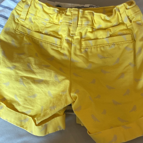 Gap size 5 shorts bundle. Stripped white and blue and yellow with birds. - Picture 7 of 8
